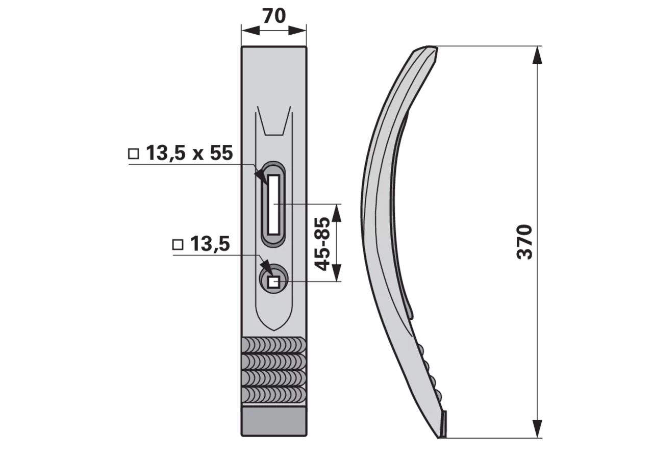 Scharspitze Hartmetall passend für Väderstad 473698-1 AgriCarb