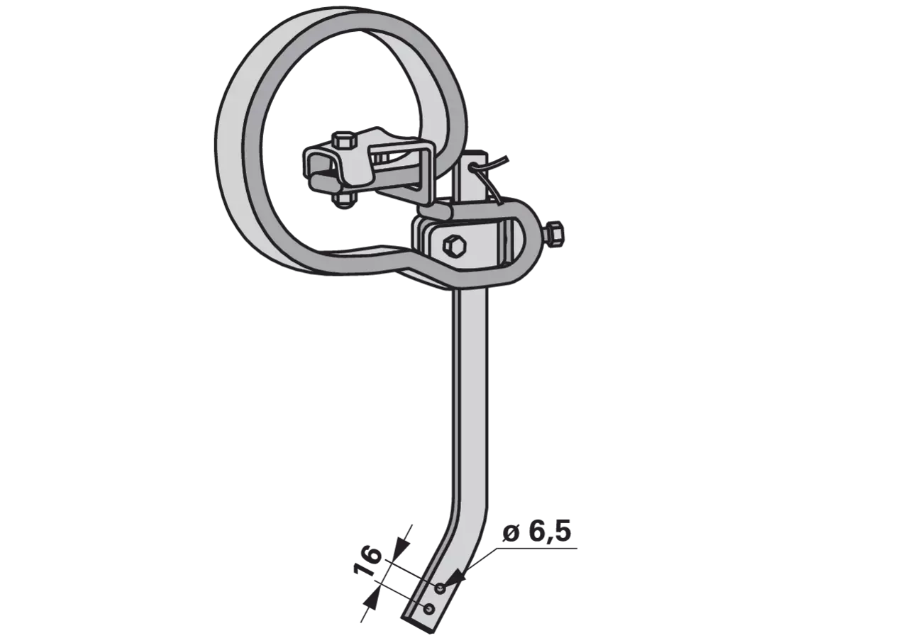Hackzinke komplett, für Rahmen 40 x 10 mm, ohne Schare GartenShop24