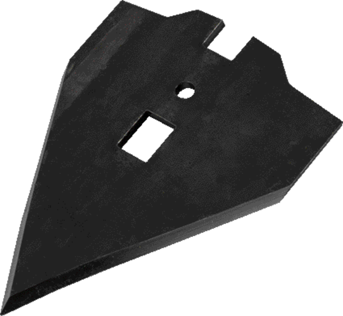 Hackschar Schmotzer 361615 – Detailansicht Lochdurchmesser 5,5 mm und Materialstärke 3 mm