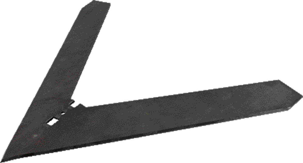 Hackschar 380 mm Arbeitsbreite, Lochdurchmesser 5,5 mm, Stärke 3 mm