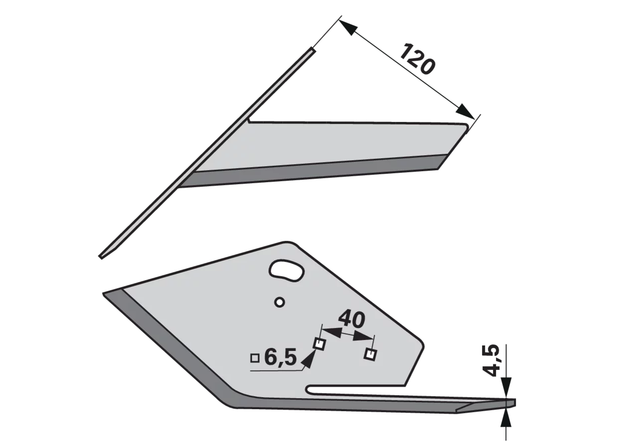 Winkelmesser 120 mm, links K.U.L.T. K.HS 49912L K.U.L.T.