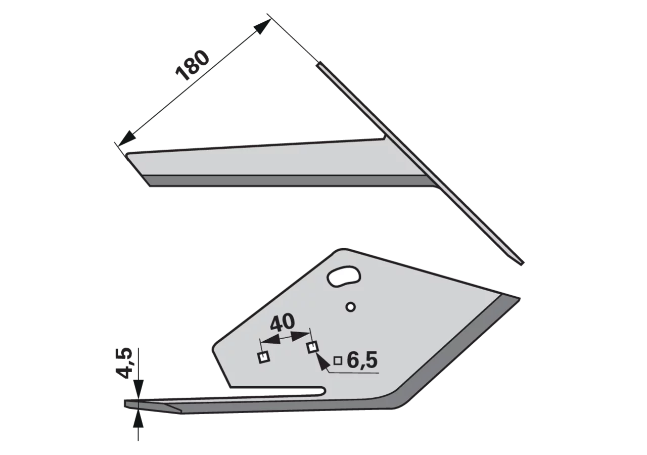 Winkelmesser 180 mm, rechts K.U.L.T. K.HS 49918R K.U.L.T.