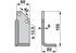Winkelmesser rechts 60x6 Bodenfräsen 155mm – Ersatzmesser für Anbaufräsen, Seitenansicht