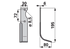 Bogenmesser rechts Casorzo 20140 Fräsmesser – rechtsseitig, Höhe 195 mm