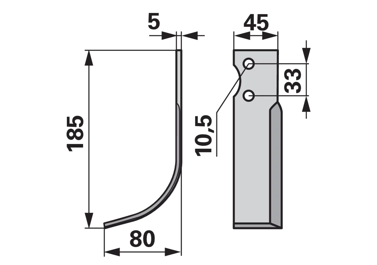 Bogenmesser links anstelle von Goldoni 9402 GartenShop24 - Hochwertige Gartengeräte