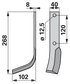 Bogenmesser links anstelle von Krone 034109.0 GartenShop24 - Hochwertige Gartengeräte
