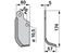 Bogenmesser rechts Maschio 21100412 – Ersatzteil für Bodenfräsen, Höhe 174 mm