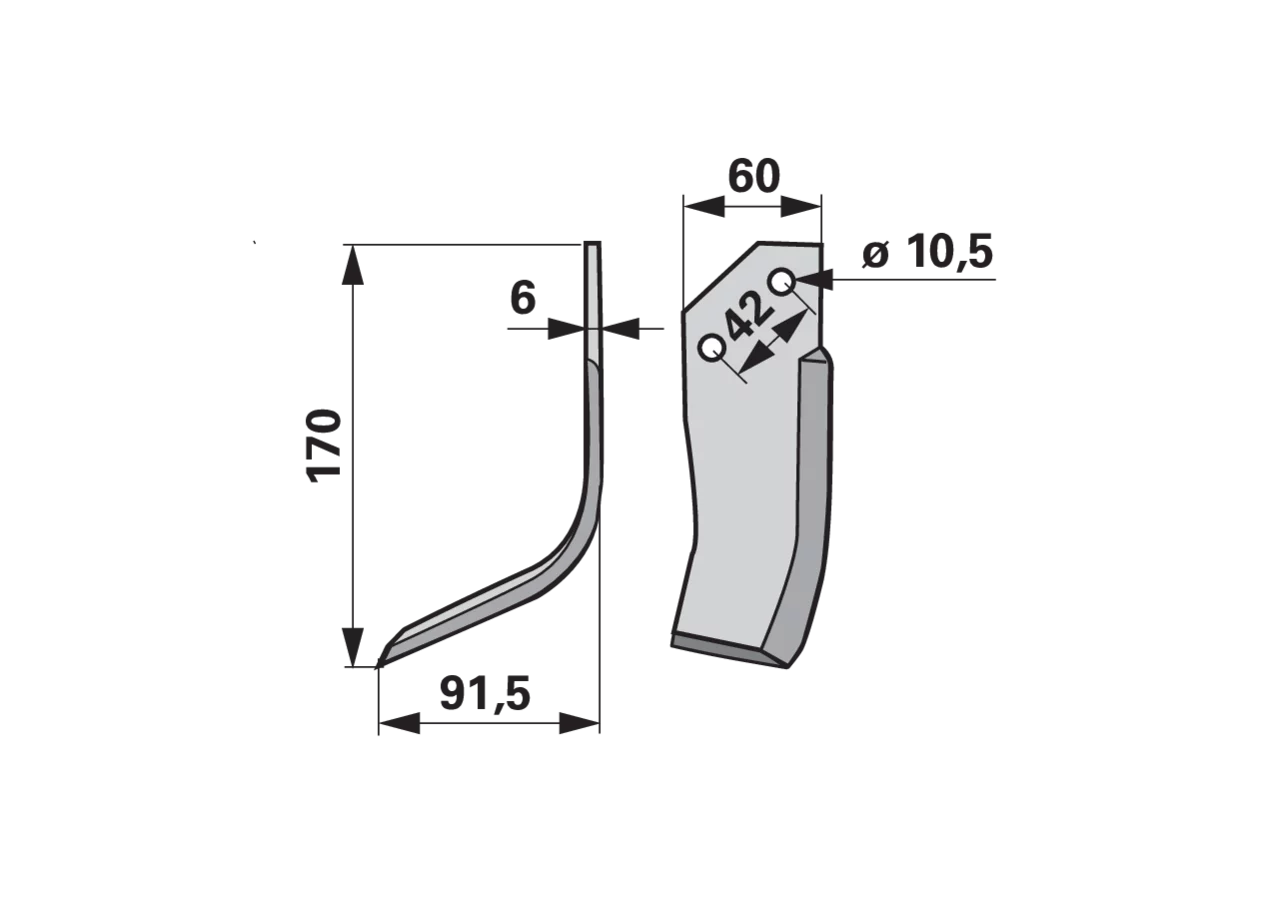 Bogenmesser links – passend für Goldoni 5624265 GartenShop24