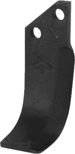 Bogenmesser links Badalini MA 5034 – Seitenansicht mit Maßangaben 45×51 mm