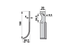 Bogenmesser links Bertolini 1233103 – Ersatzteil für Bodenfräsen, 197×60 mm