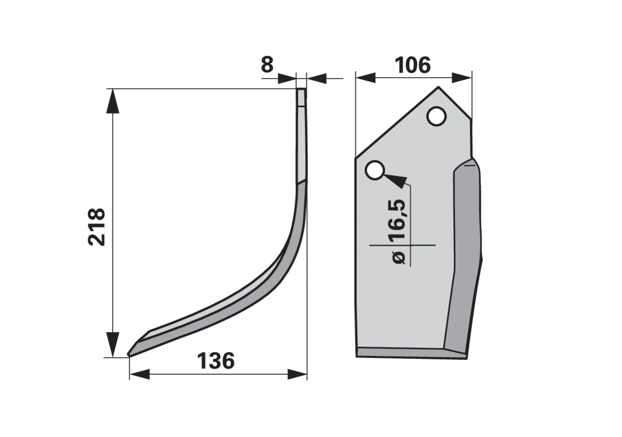Winkelmesser links – passend für Falc 25.03.27 GartenShop24