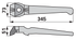 Kreiseleggenzinke rechts Lely 1.1699.0112.0 – Detailansicht Lochdurchmesser 20,5 mm