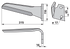Kreiseleggenzinke rechts Frandent 9118310001, 315×110×16 mm, Einzelstück