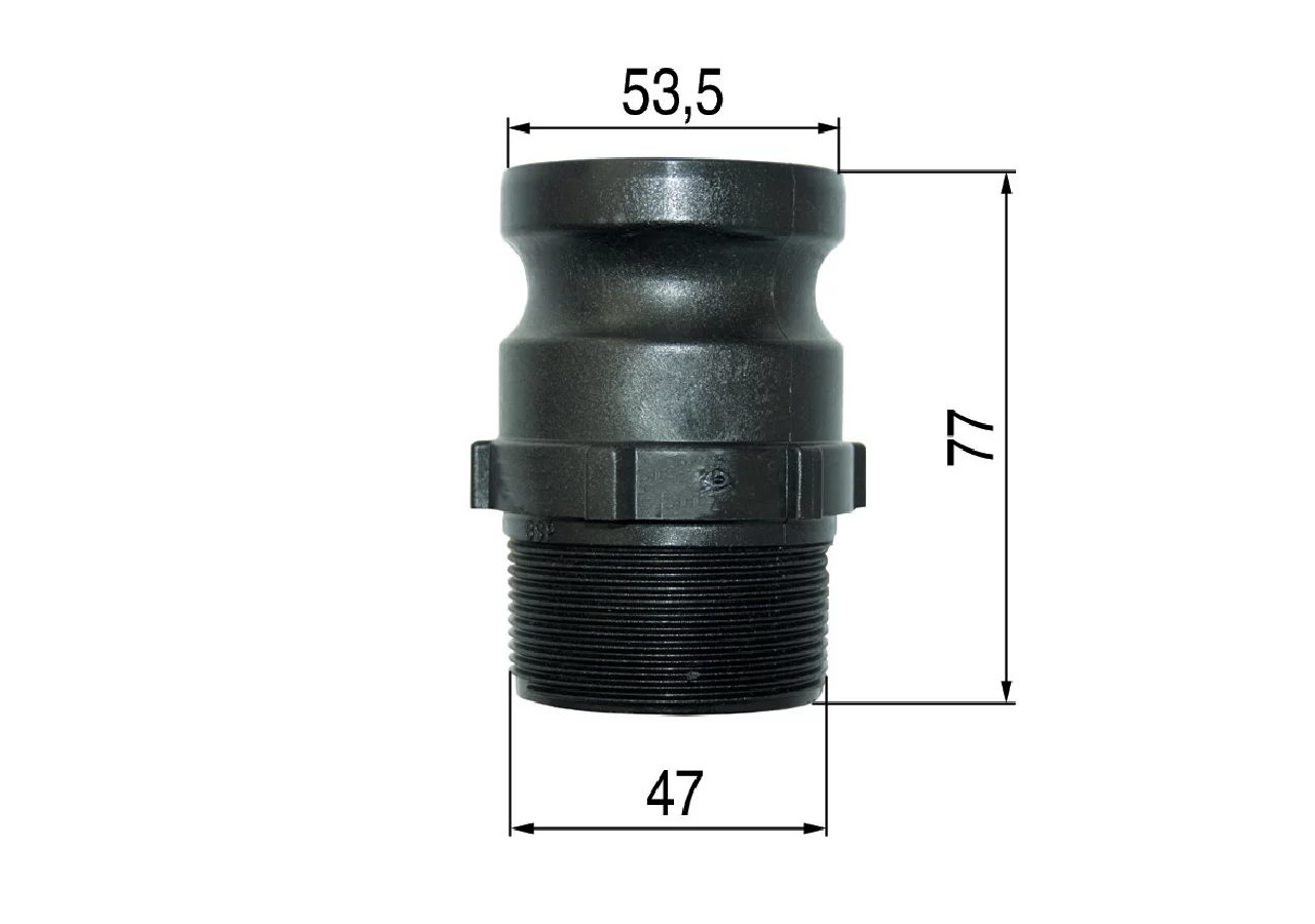 Fixloc-Vaterteil Außengewinde 1 1/2 Zoll GartenShop24