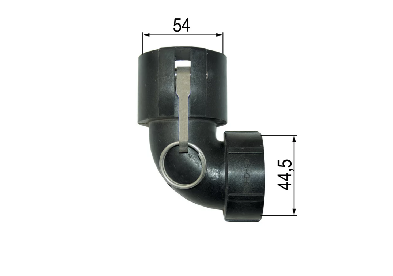 Fixloc Mutterteil 90 Grad Bogen 1 1/2 Zoll GartenShop24