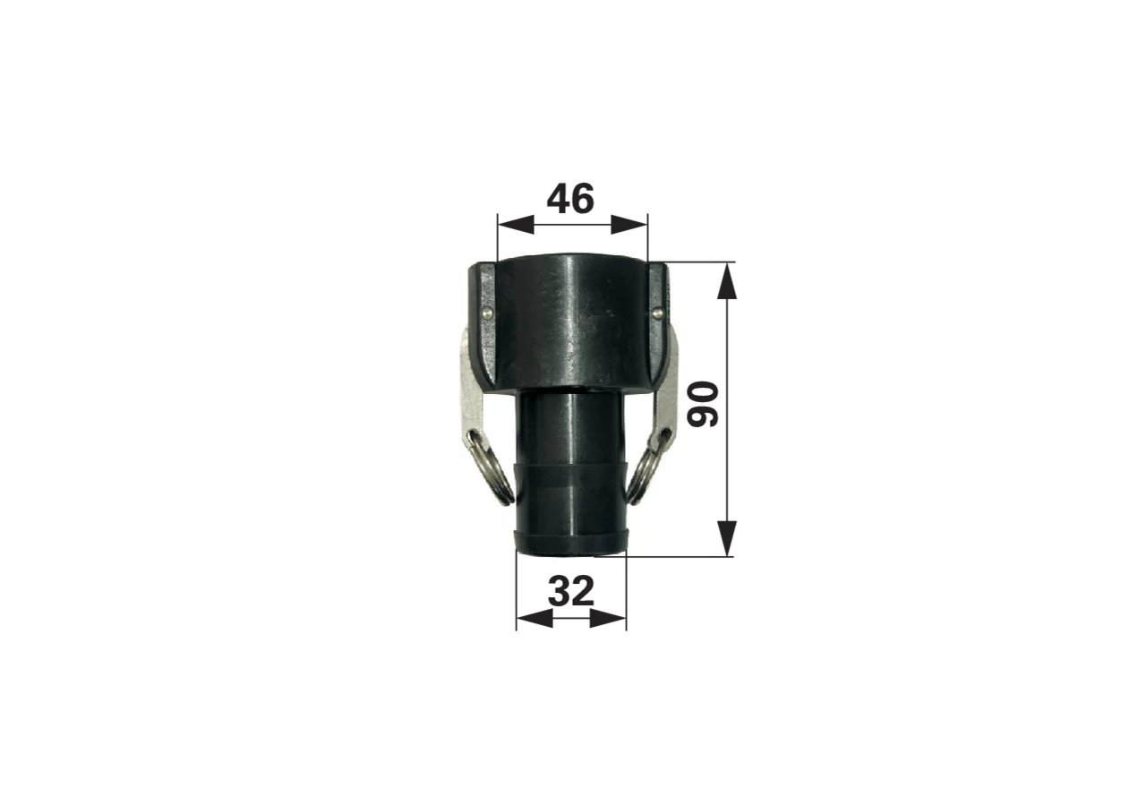 Fixloc-Mutterteil Schlauchtülle 1 1/4 Zoll GartenShop24