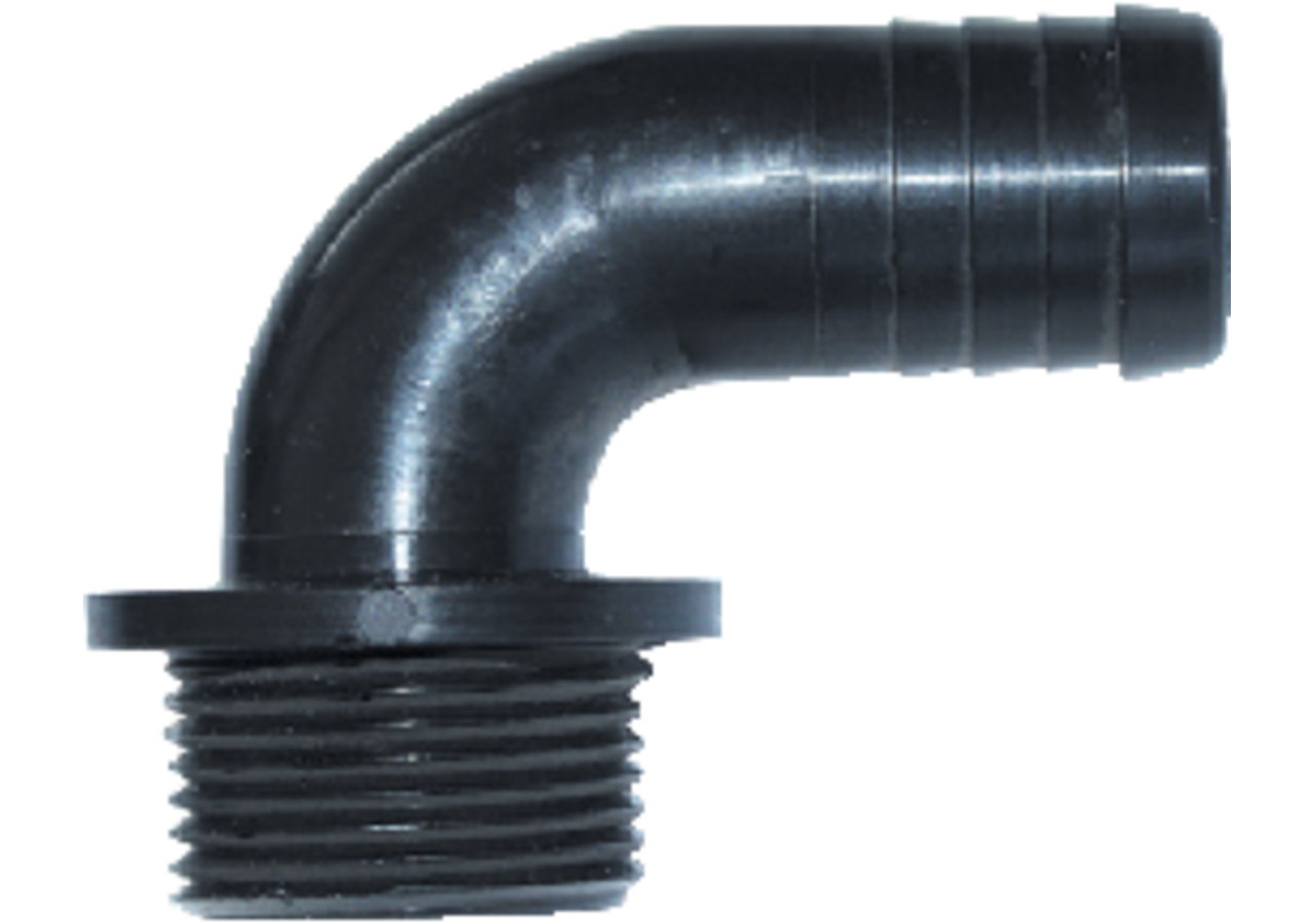 Schlauchanschluss gebogen, Außengewinde 3/4 Zoll, Tülle 20 mm GartenShop24