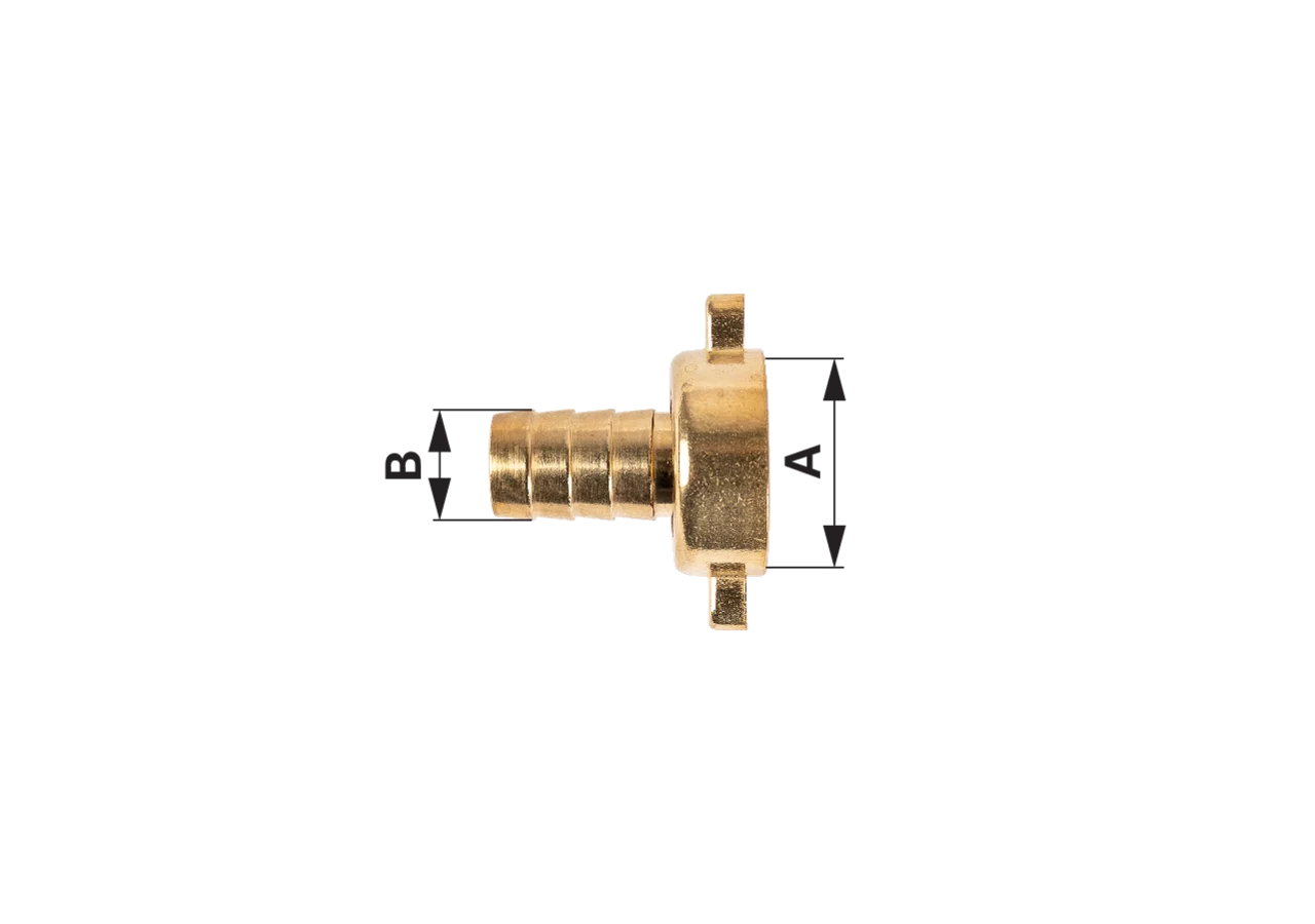 Schlauchnippel Messing, Innengewinde 3/4 Zoll Tülle 13 mm GartenShop24