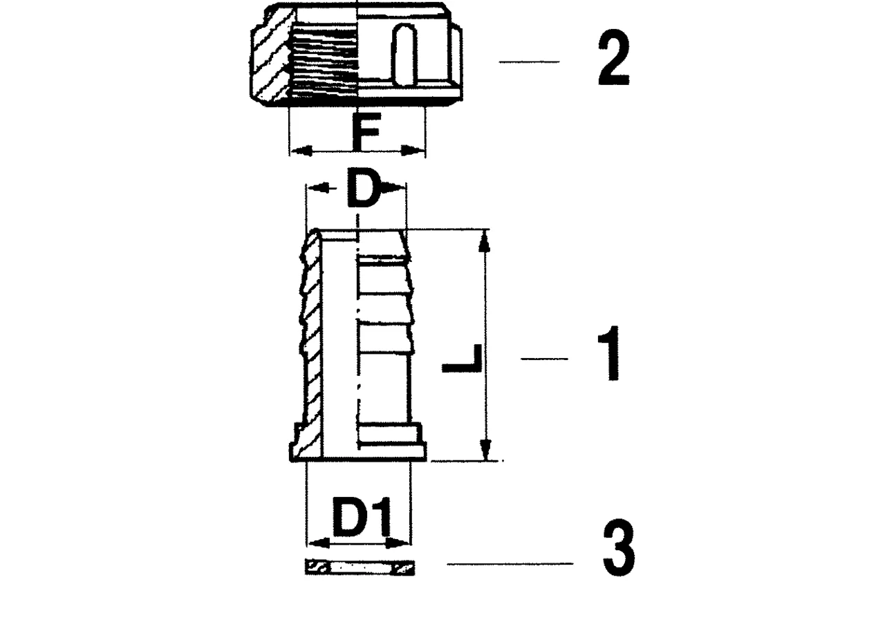 Schlauchanschluss gerade, 1 1/4 Zoll, Tülle 30mm GartenShop24
