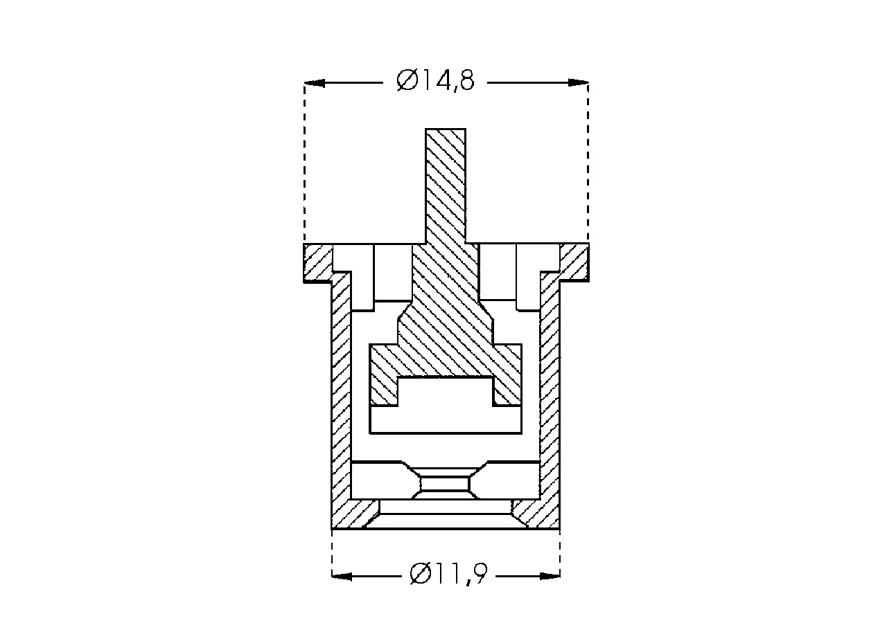 Hohlkegeldüse Keramik, Lechler TR80-015 Lechler