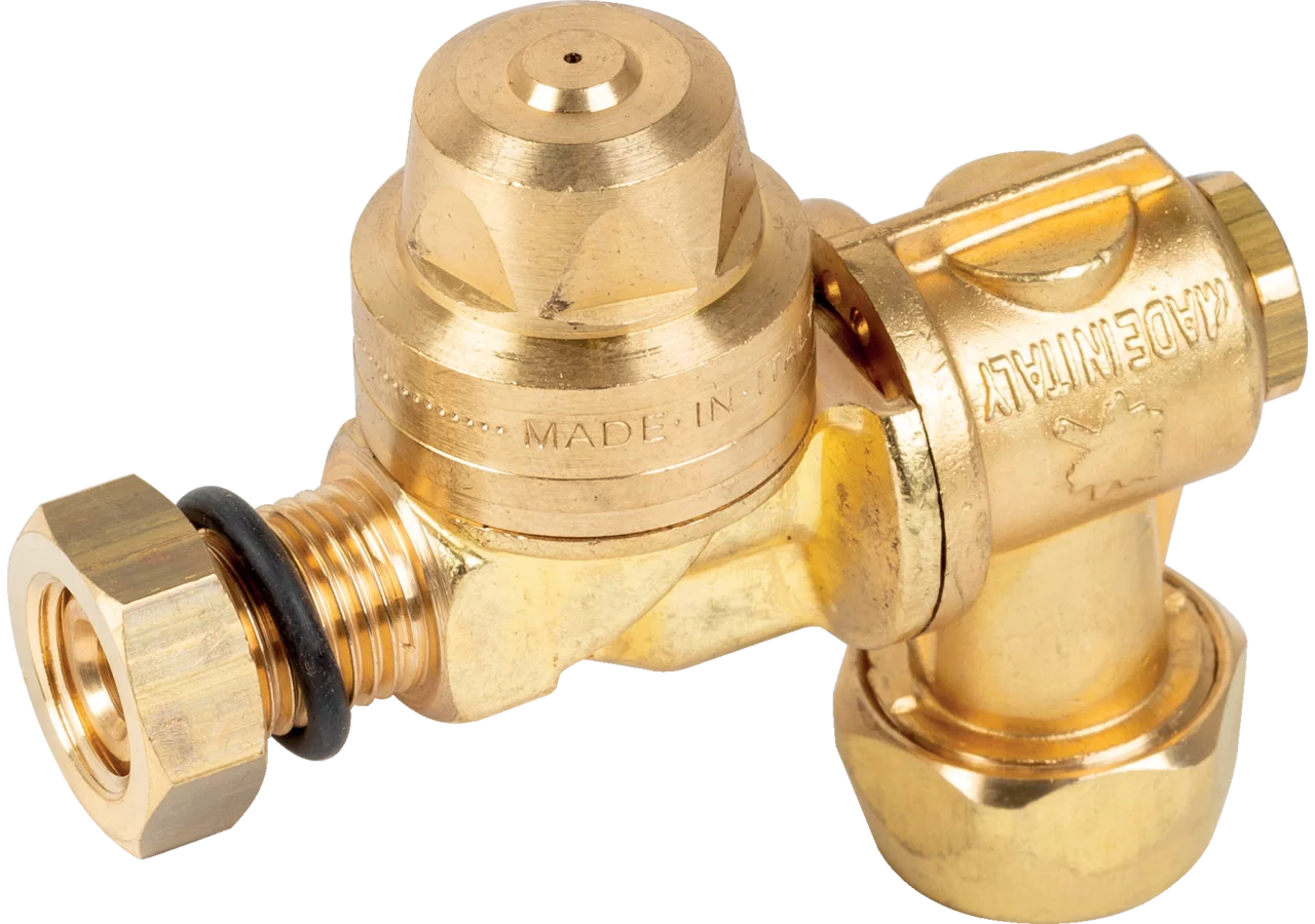 Sprühkopf Messing, einfach, 1/4 Zoll Außengewinde für Düse 15mm Braglia