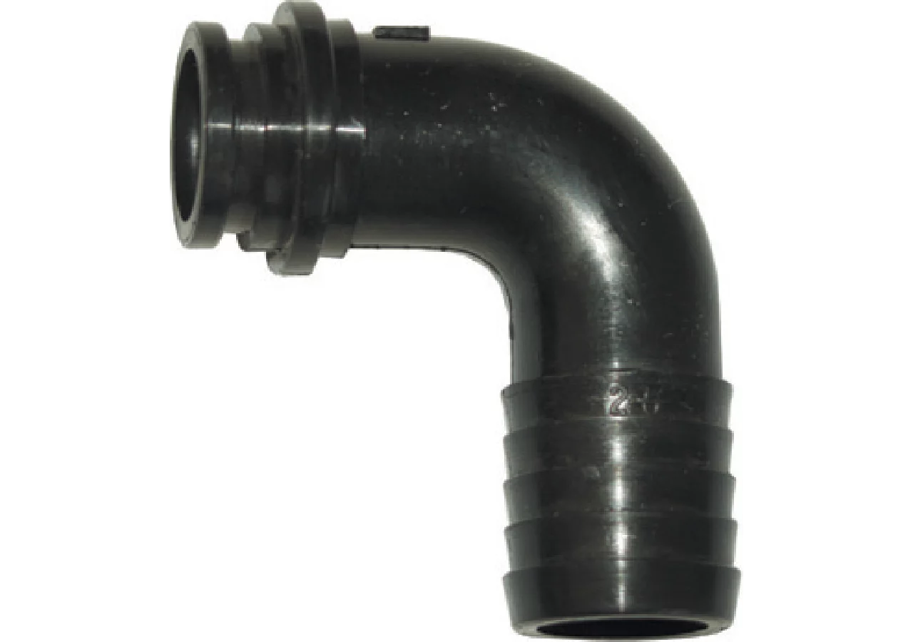 Schlauchanschluss gebogen, 90 Grad 3 Zoll, Tülle 60 mm GartenShop24