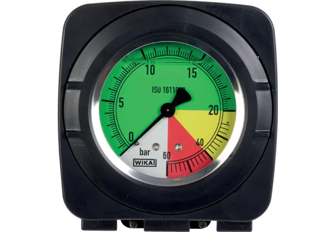 Druckanzeige mit Manometer 0 - 20 - 60 bar ARAG 466824 Arag