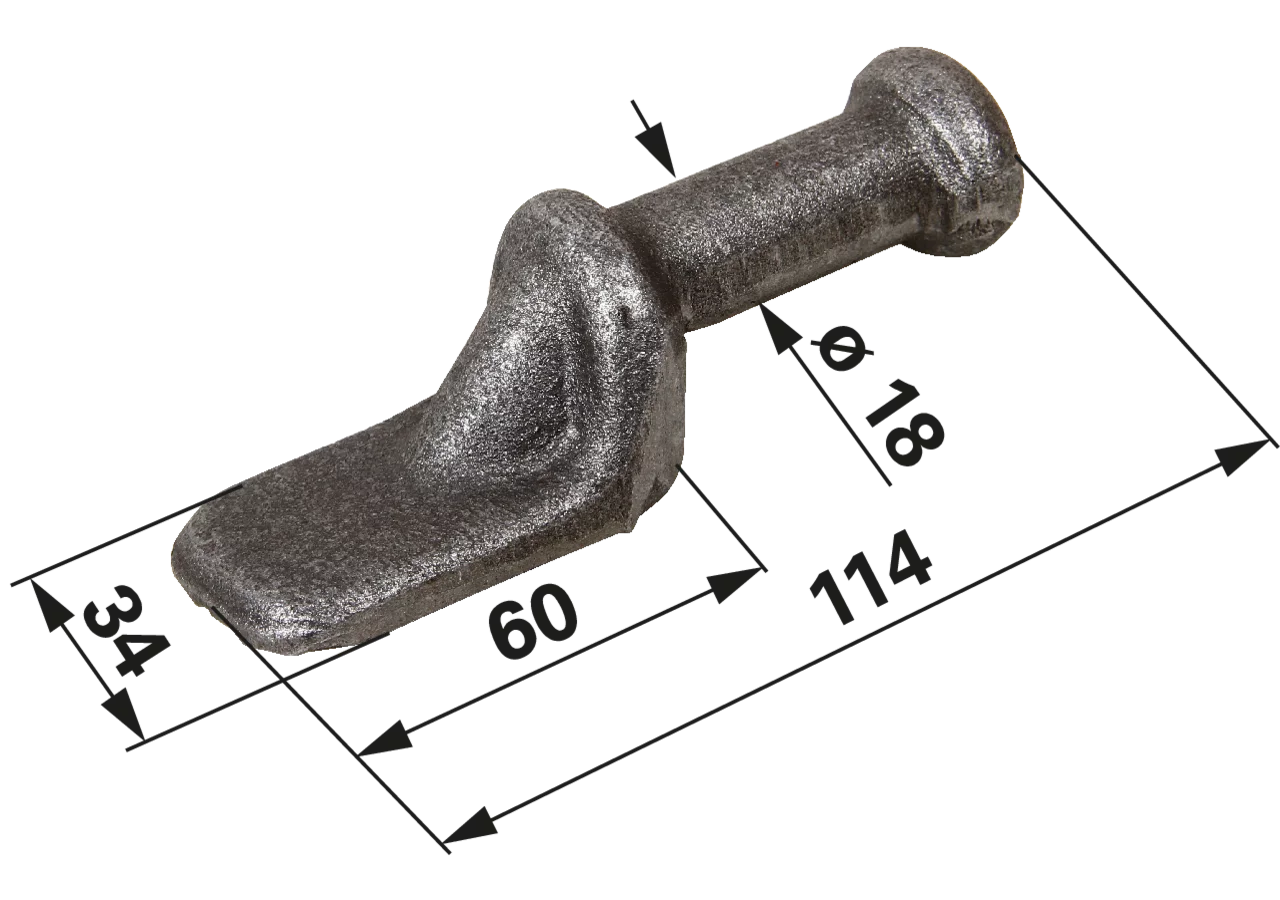 Nocke blank, 18 mm GartenShop24