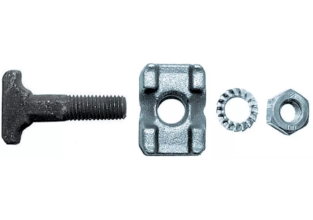 Kettenschraubengarnitur M10 x 35 mm, mit Klemmstück und Mutter Passend zu Kette 10 x 31, 10 x GartenShop24