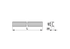 Kratzbodenleiste U-Profil, 40 x 20 mm, ungebohrt, L 1.800 mm GartenShop24