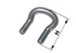 Rundstahlbügel zu Kette 8 x 22 mm, Gewinde M8, Höhe 45 mm GartenShop24