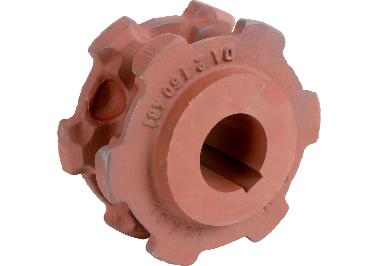Kettennuss offen, 10 x 28 mm, AD 125 x ID 40 mm, 6 Zähne Keilnut 10 mm GartenShop24