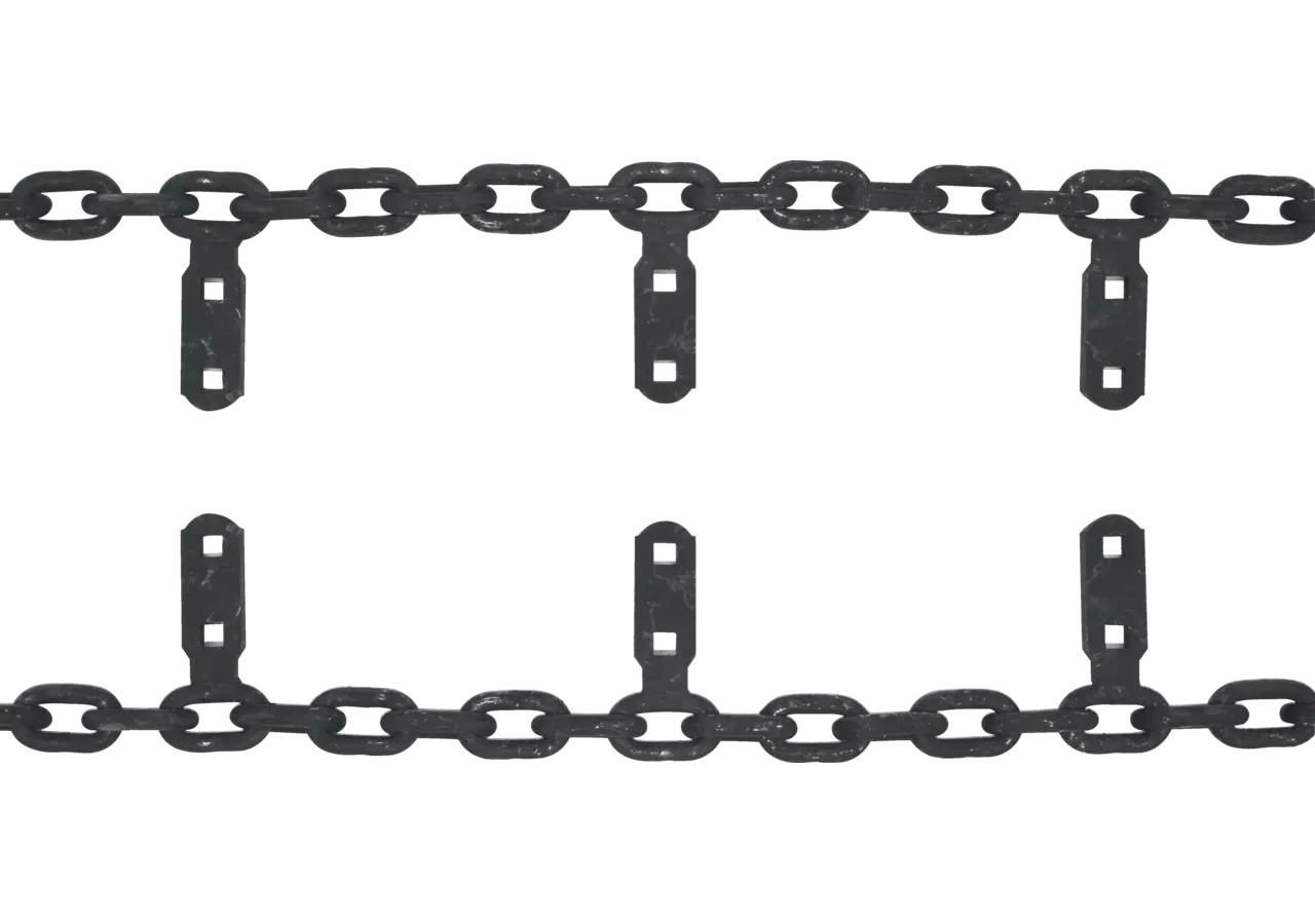 Kratzbodenstrang vollständig, 14 x 50 mm (=2 Ketten je 266 Glieder) – passend für Strautmann 31103701 GartenShop24