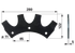 Sägeblatt L 280 x B 122 x S 5 mm, roh-Schwarz – passend für Kirchner T06080050 GartenShop24