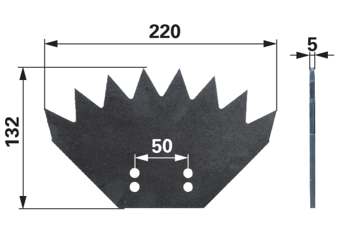 Sägeblatt L 220 x B 132 x S 5 mm – passend für Schicht OLZ13 GartenShop24