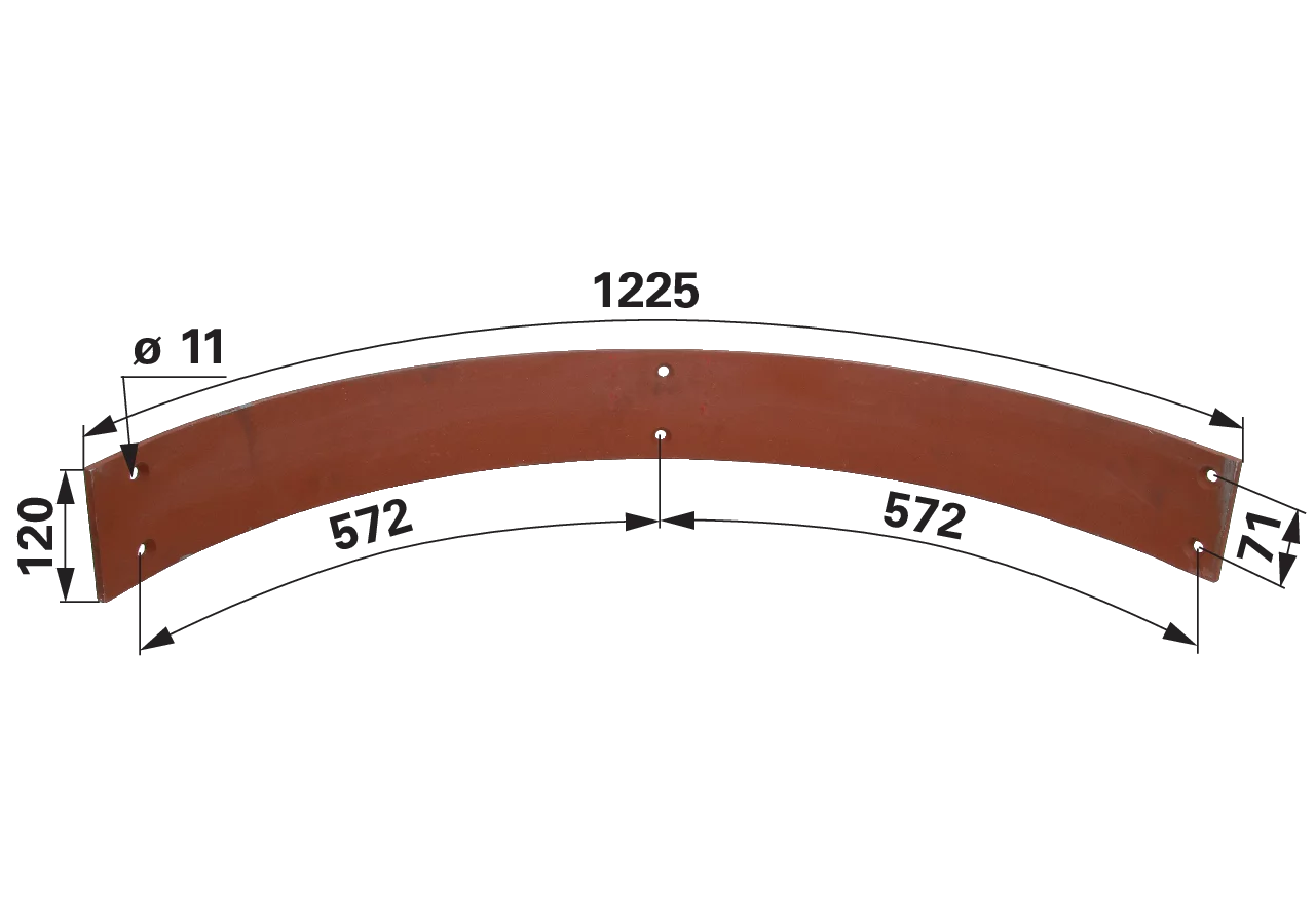 Leitblech L 1.225 mm – passend für Bergmann 09570015 GartenShop24