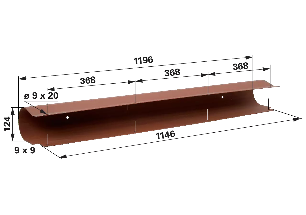 Gleitprofil L 1.196 mm – passend für Mengele 02011197 GartenShop24