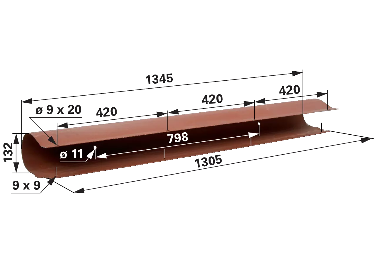 Gleitprofil L 1.345 mm – passend für Mengele 02071141 GartenShop24