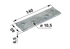 Streuzinke L 140 x B 40 x S 6,5 mm, verzinkt Gruber 4549 Gruber