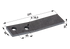 Schraubzinke rechts, L 201 x B 45 x S 10 mm – passend für Bergmann 10440048 GartenShop24