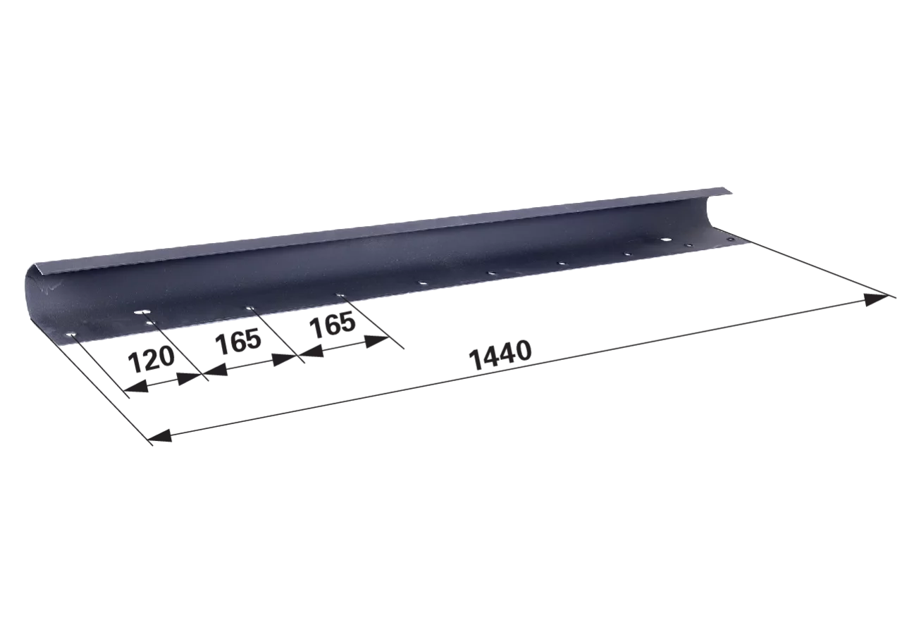 Endblech mitte, L 1.440 mm – passend für Kemper 08302 GartenShop24