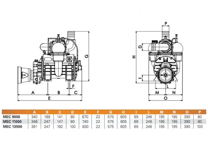 Vakuumpumpe MEC 13500/M LF Battioni Pagani 9003800041 Battioni Pagani