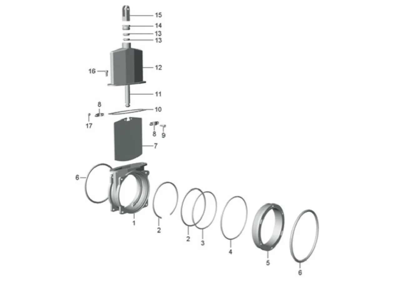 Plattenschieber 6 Zoll, 2 x Flansch MZ 0080 MZ
