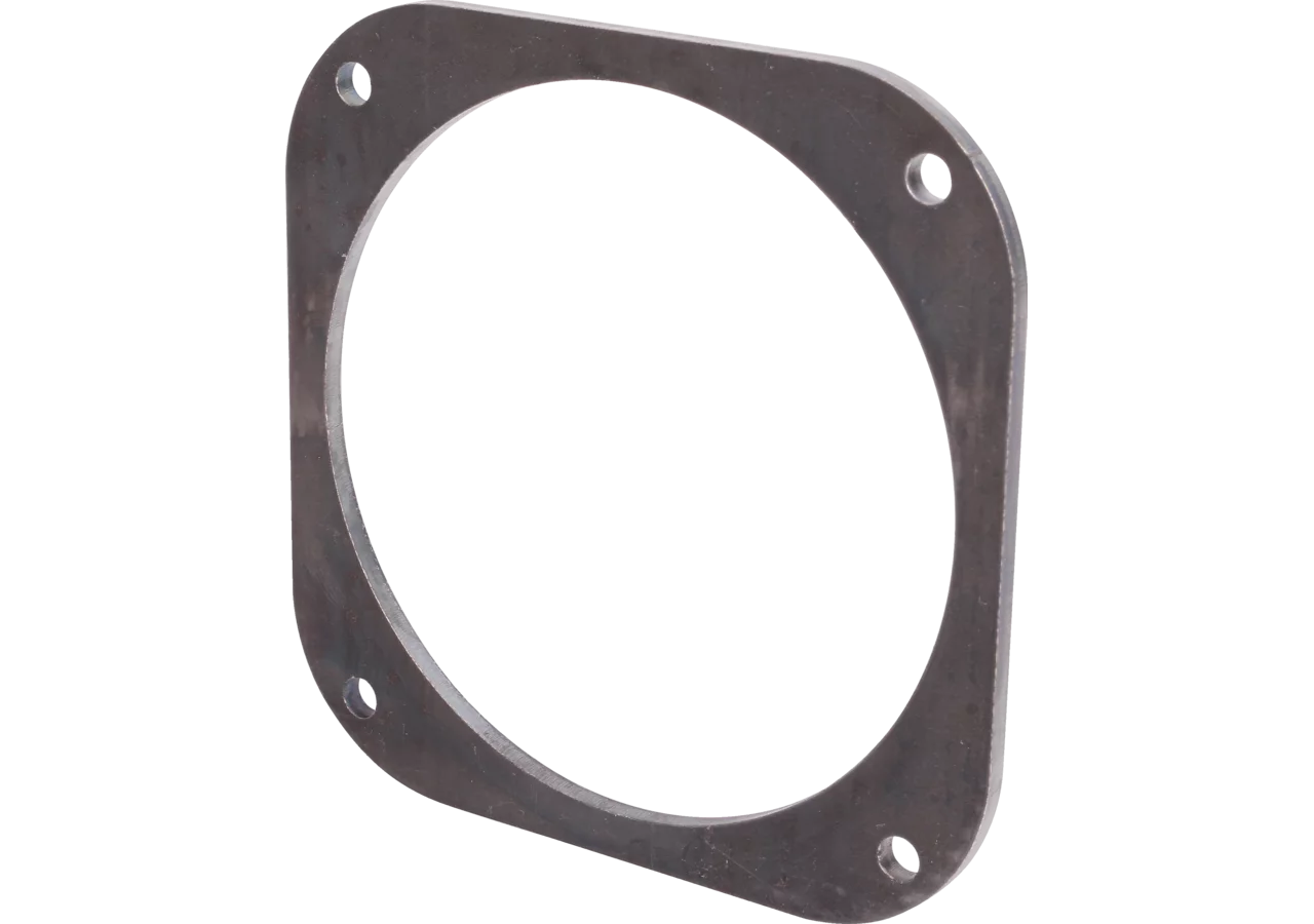 Flanschplatte ID 220 mm, 8 Zoll, Schwarz-blank, L 250 x B 250 mm MZ 0906 MZ