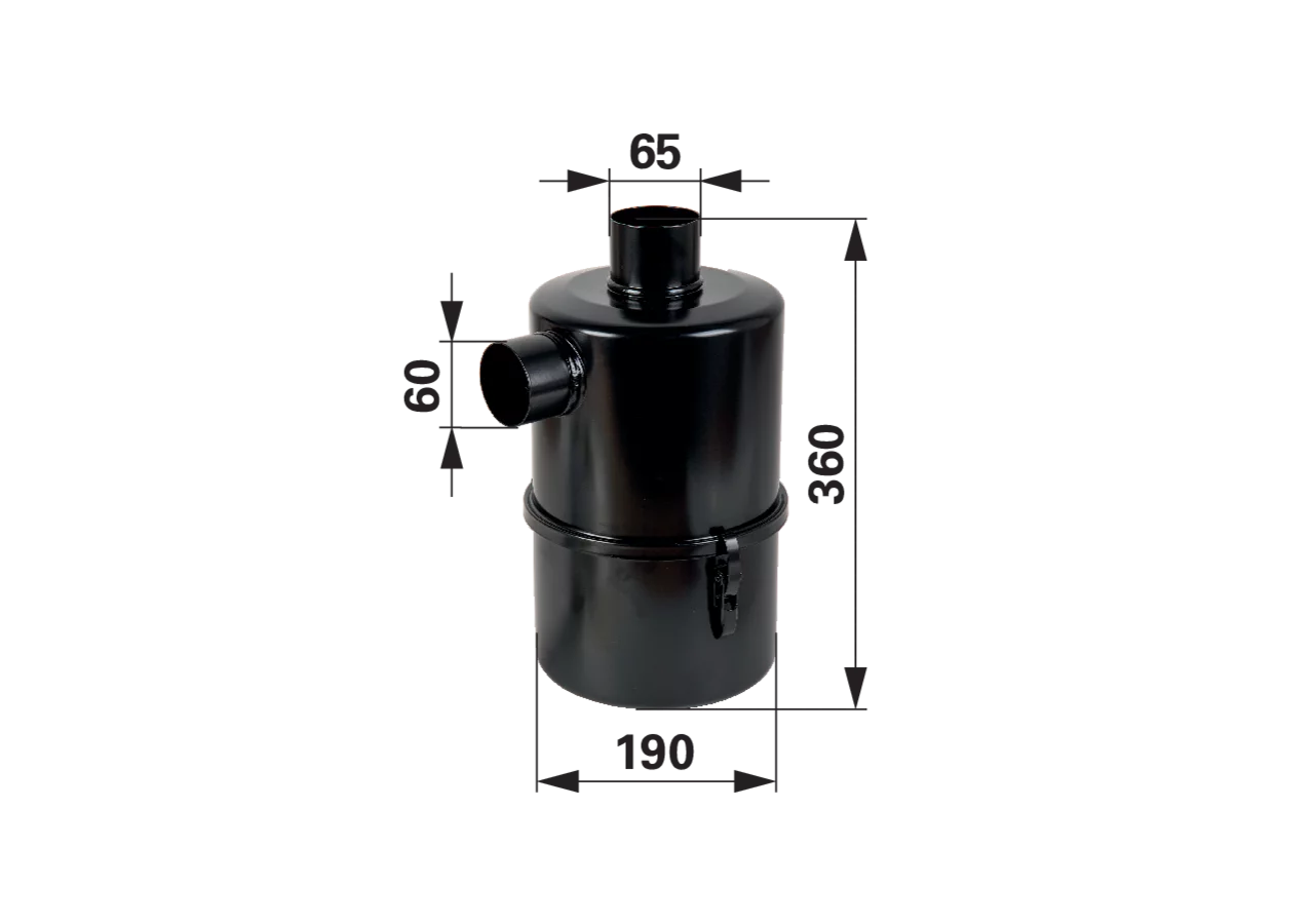Schalldämpfer D 60 mm, passend zu MEC 2000, 3000, 4000 Battioni Pagani 5090000083 Battioni Pagani