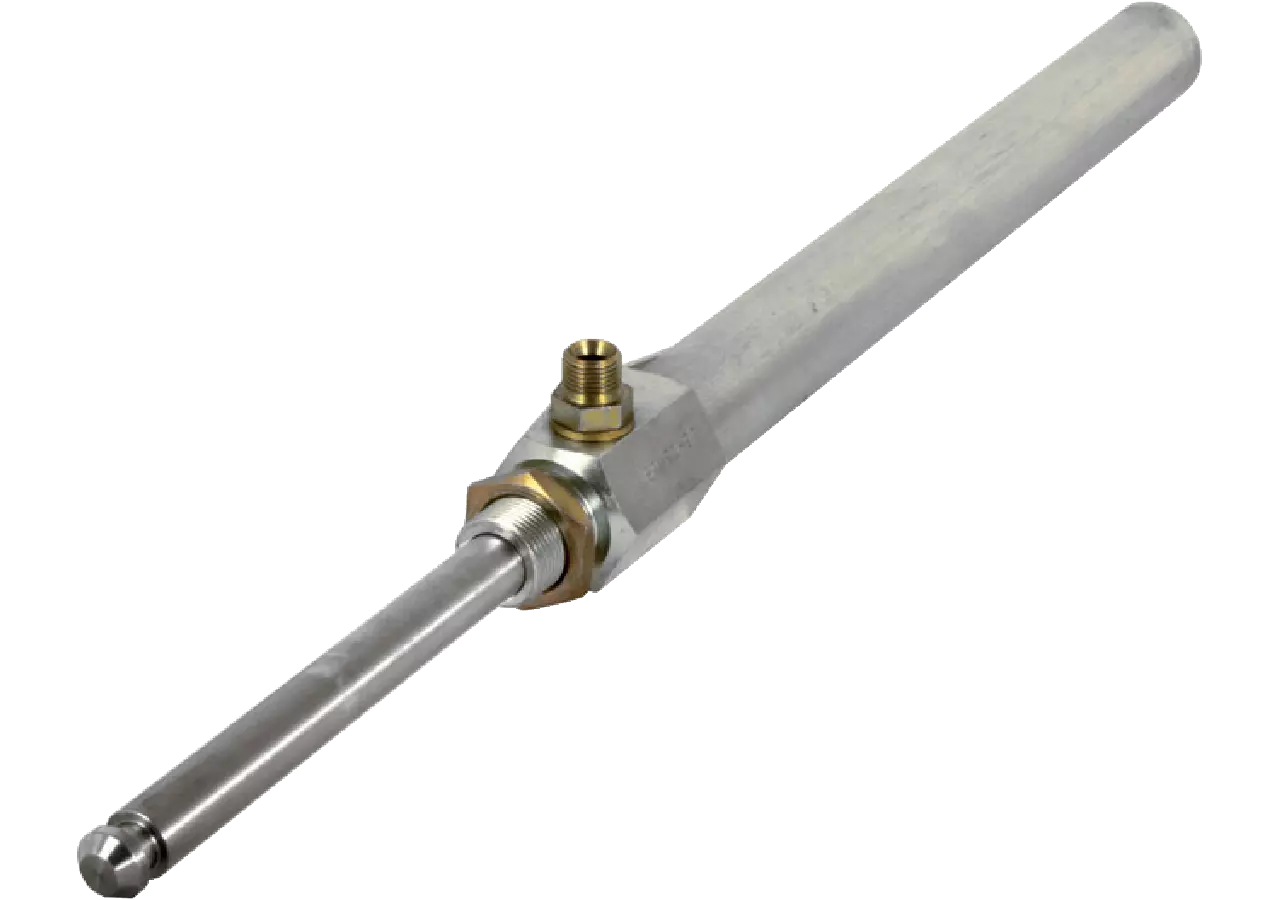Öffnungszylinder 8 Zoll, einfachwirkend, 203 mm Hub, Kolbenstange 16 mm MZ 0500 MZ