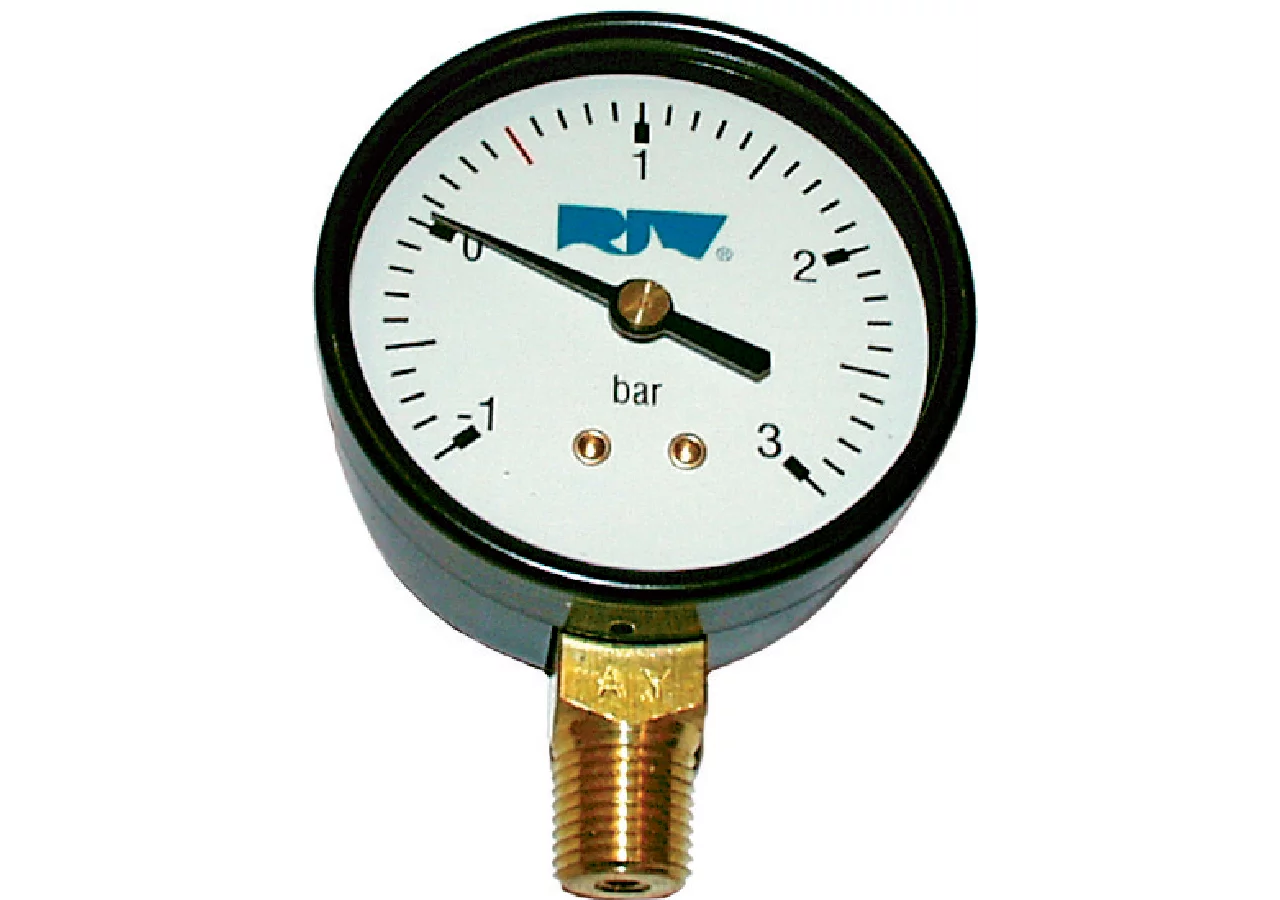 Mano-Vakuummeter AD 100 mm, Anschluss 1/2 Zoll unten RIV RIV