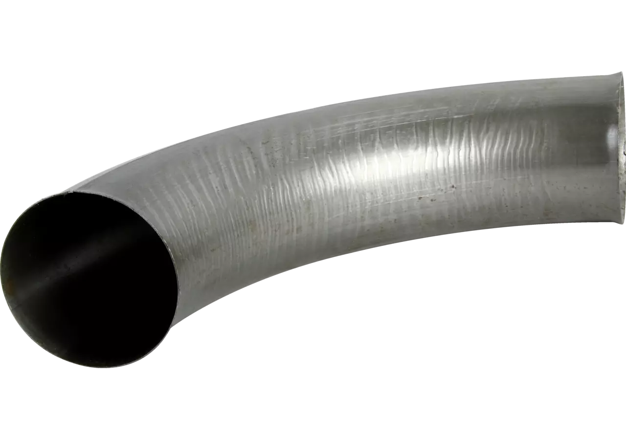 Rohrbogen 90 Grad, 5 Zoll, AD 120 x S 2 mm, roh-Schwarz GartenShop24