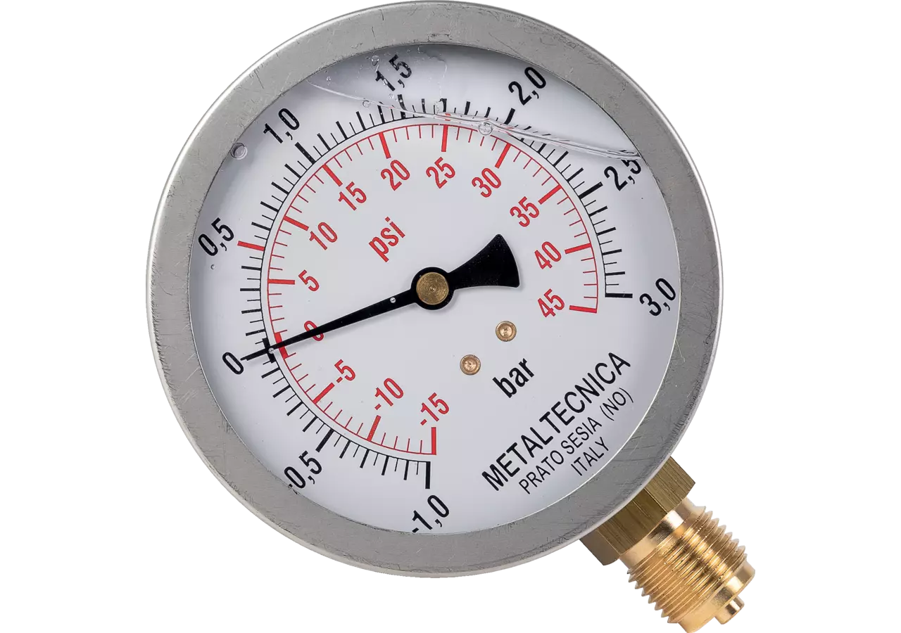 Mano-Vakuummeter AD 100 mm, Anschluss 1/2 Zoll unten MZ 0360 MZ