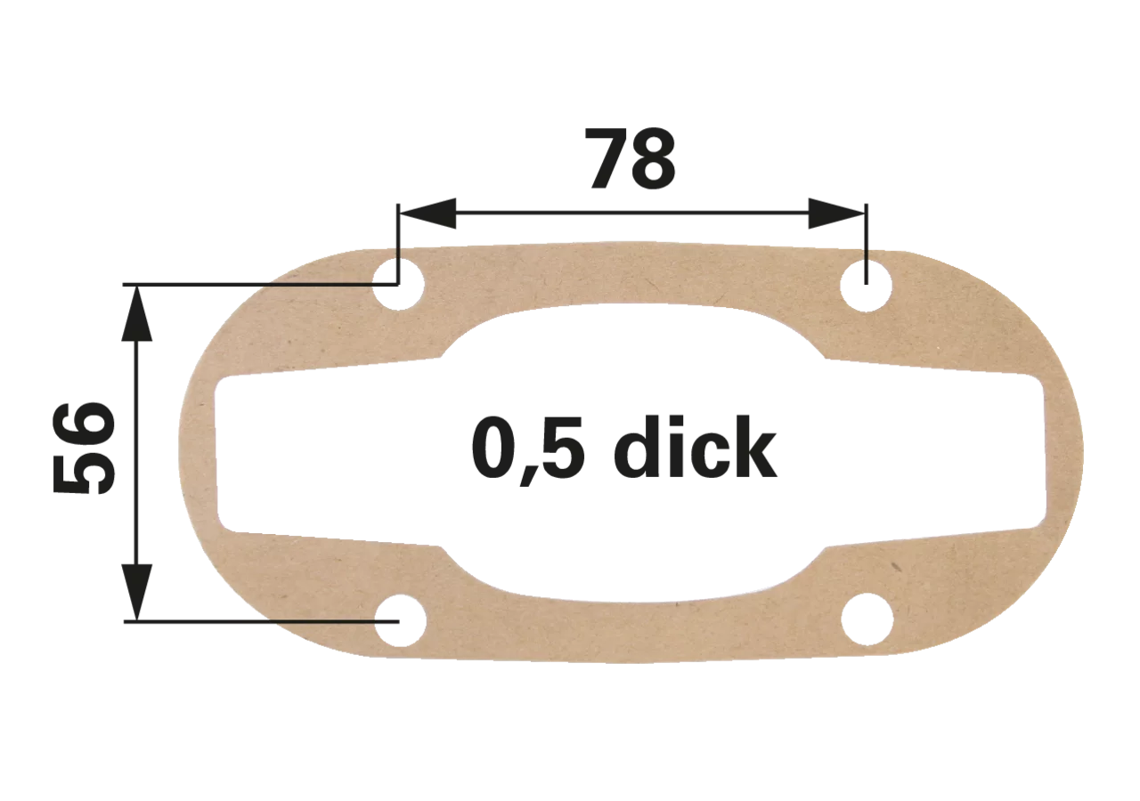 Deckeldichtung 5 Zoll, leichte Bauart MZ MZ